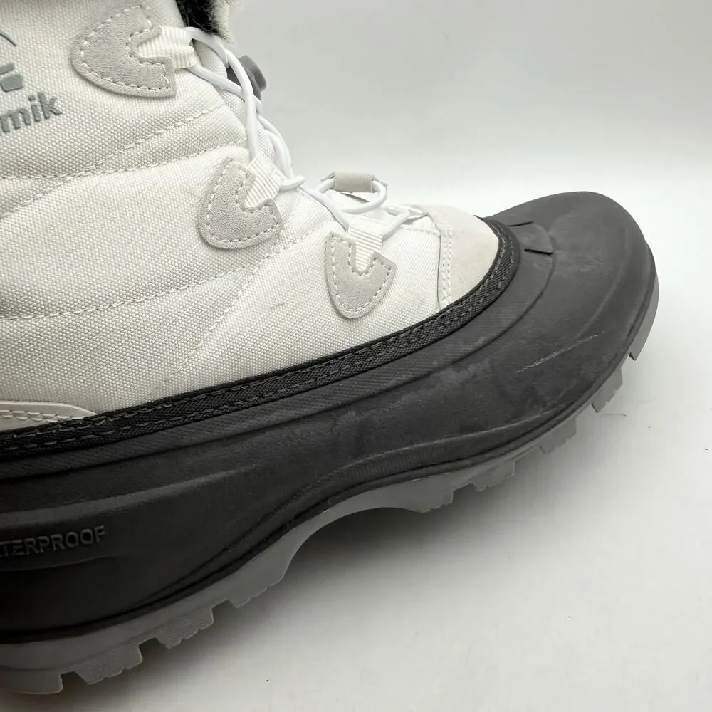 Kamik Womens Momentum L2 Winter Boots Size 10 White Waterproof Insulated EUC